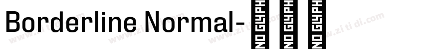 Borderline Normal字体转换
